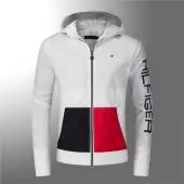 veste tommy nouvelle collection hooded jacket 2822 blanc
